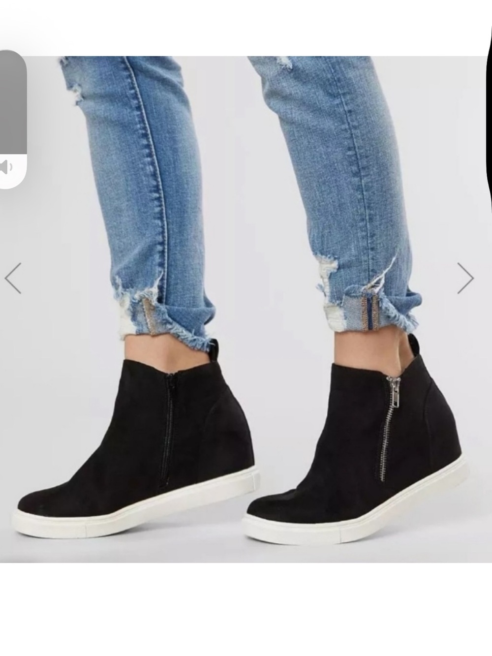 Madden Girl Piper Black Suede Ankle Boot